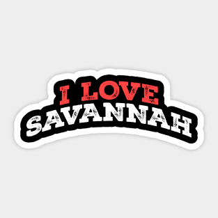 Savannah I Love Sticker